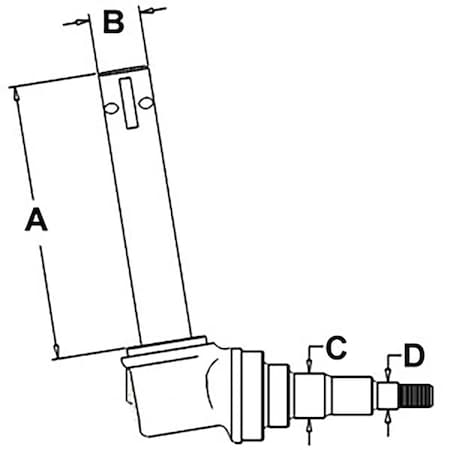 Aftermarket Spindle RH/LH for International 424 444 2444 404 230 240 200 373890R91